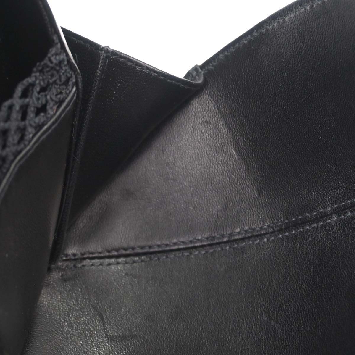 Chanel Black Lambskin Satin Camellia Handbag