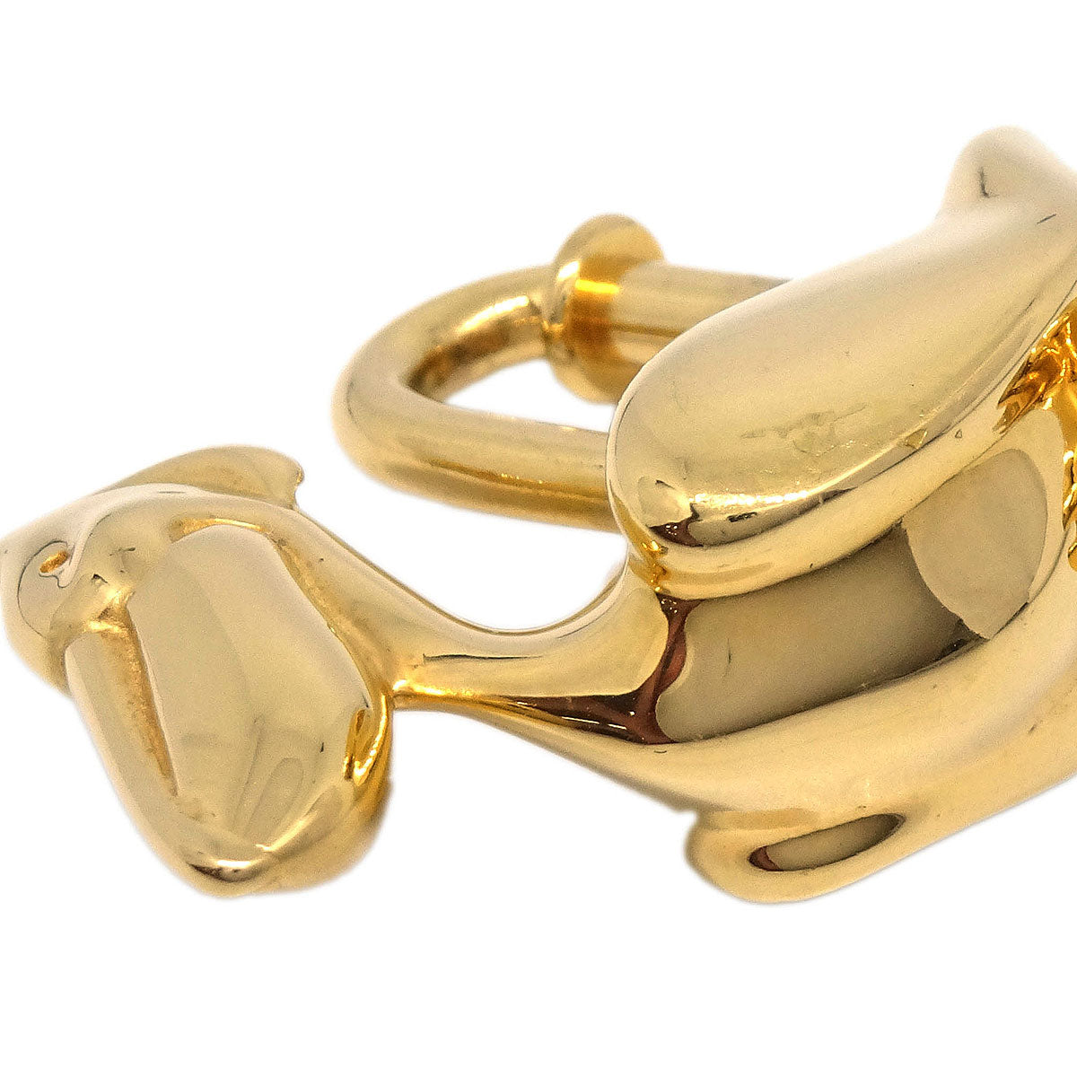 Hermes Pelican Motif 1992 Limited Cadena Padlock Gold Bag Charm