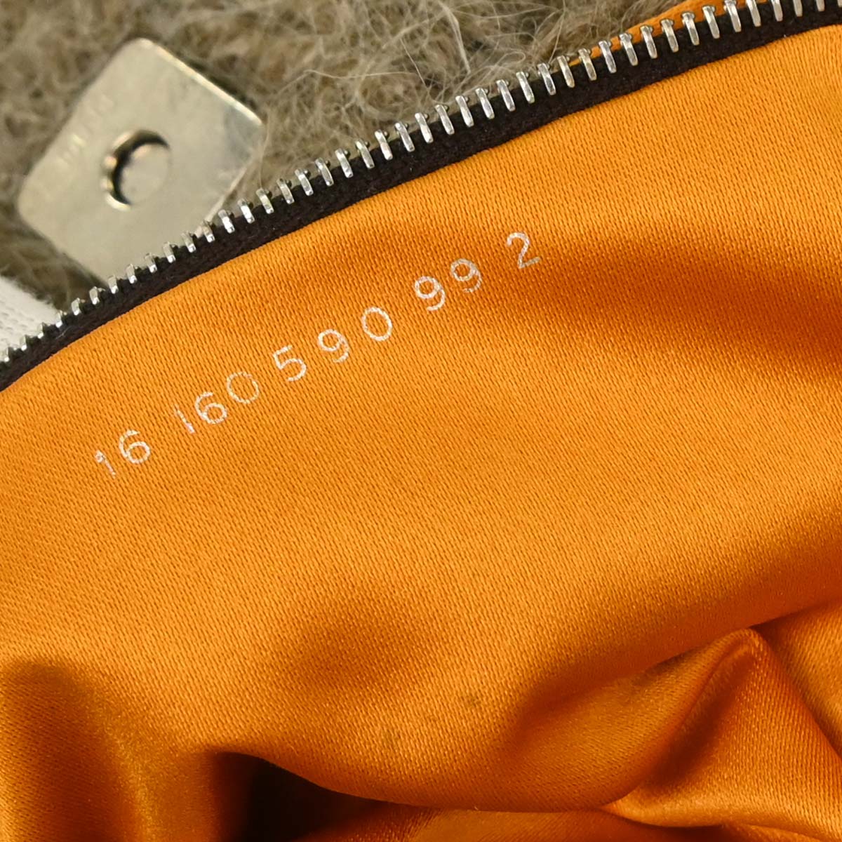 Fendi Brown Wool Baguette Handbag