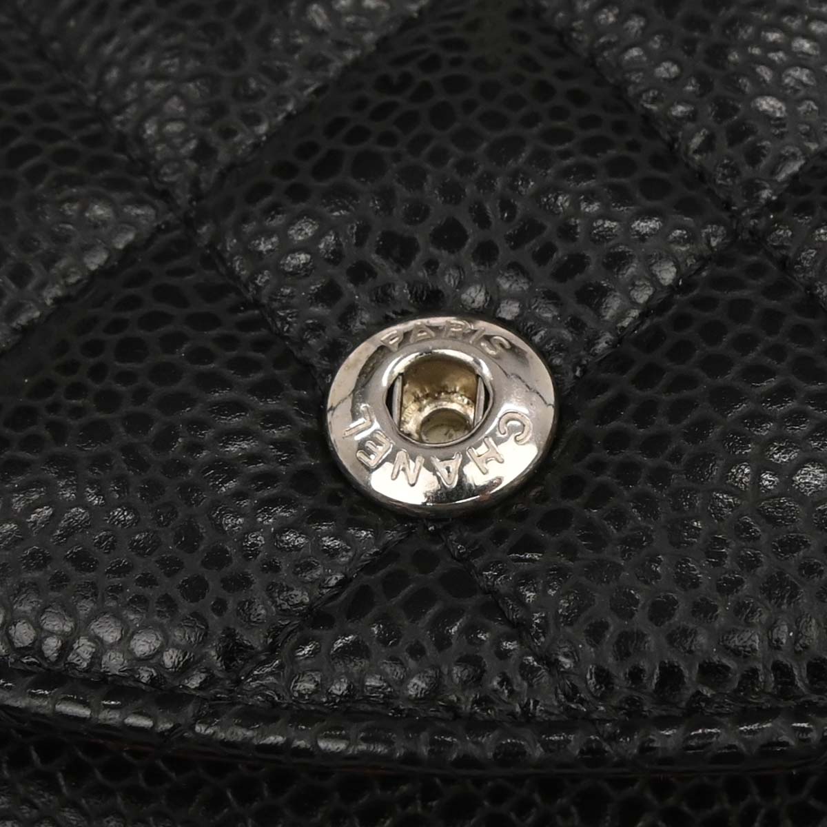 Chanel Black Caviar Skin Medium Classic Double Flap Shoulder Bag