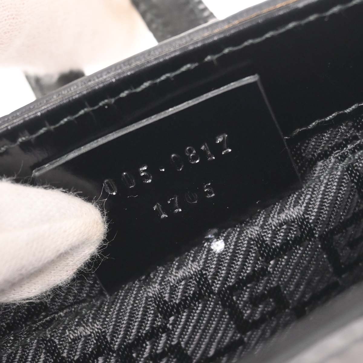 Gucci Black Patent Leather Handbag