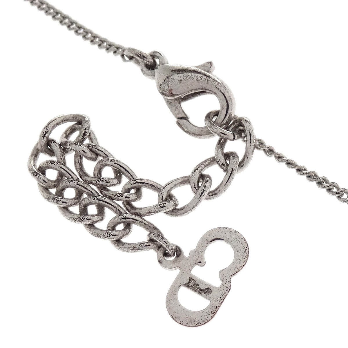 Christian Dior Necklace Pendant Silver