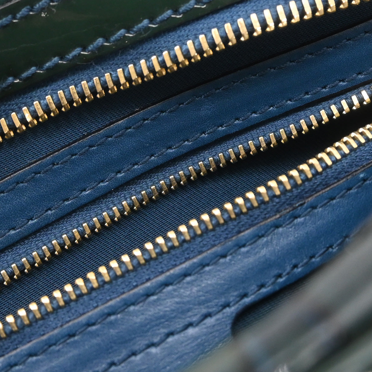 Gucci Green PVC Horsebit Pattern Handbag
