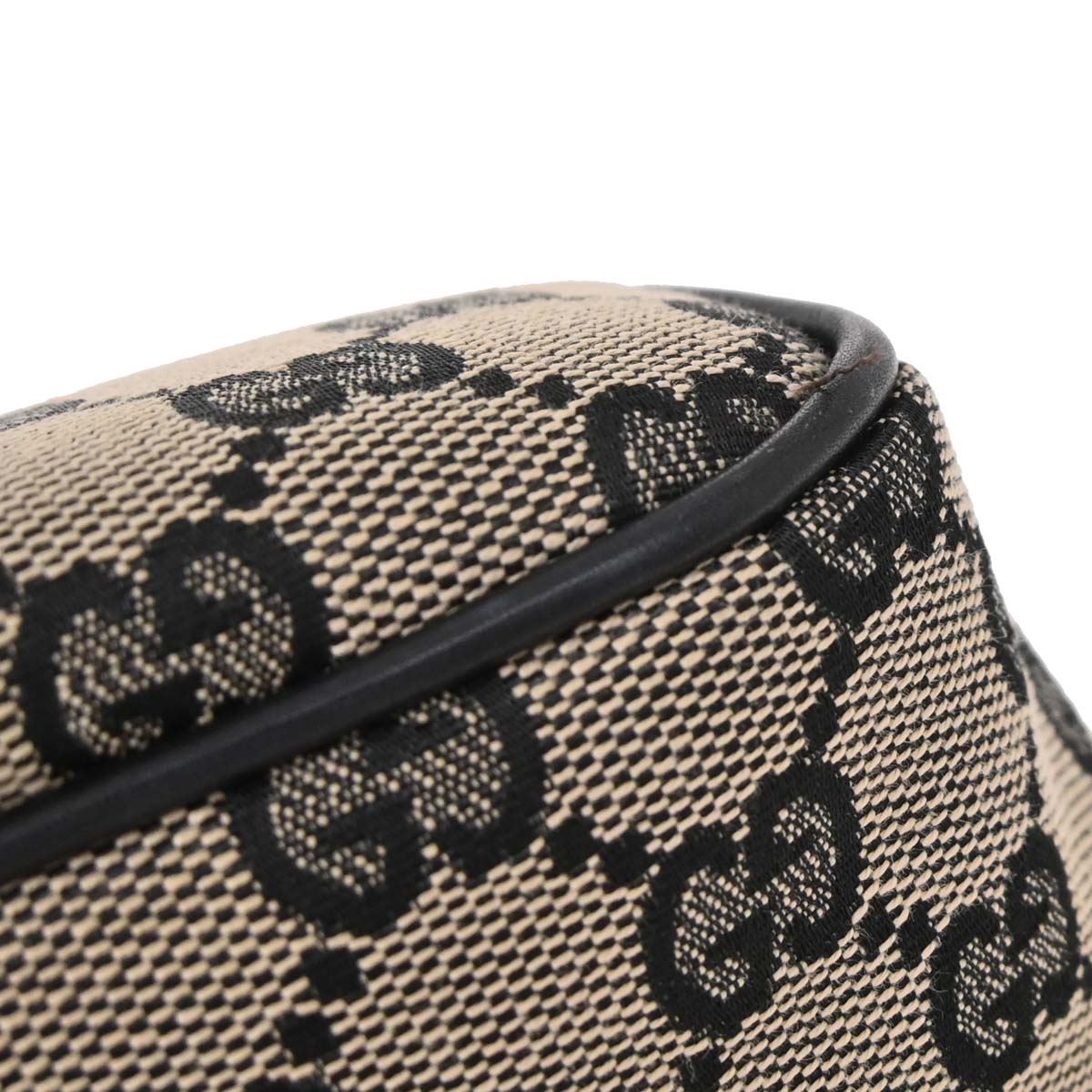 Gucci Beige Black GG Handbag