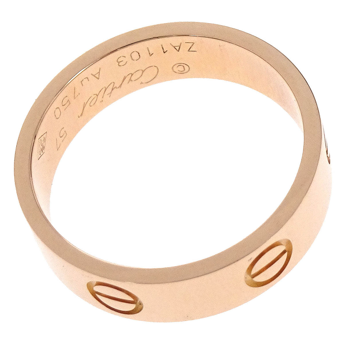 Cartier Love Ring Au750 ZA1103 #57 Jewelry