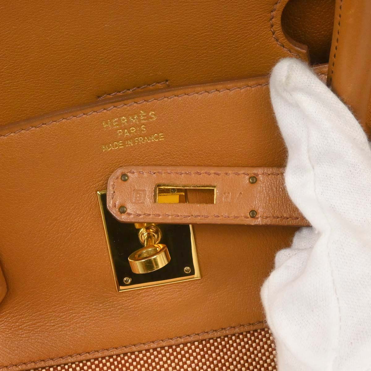 Hermes Brown Toile H Gulliver Birkin 40 Handbag