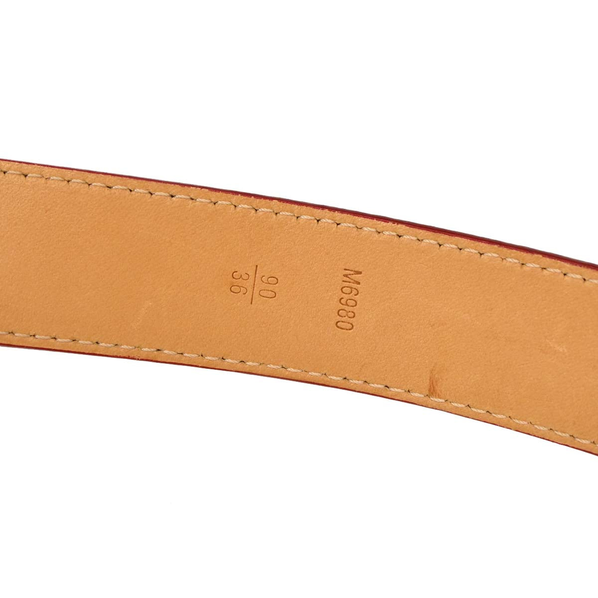Louis Vuitton Monogram Vernis Red Ceinture Belt M6980U #90/36