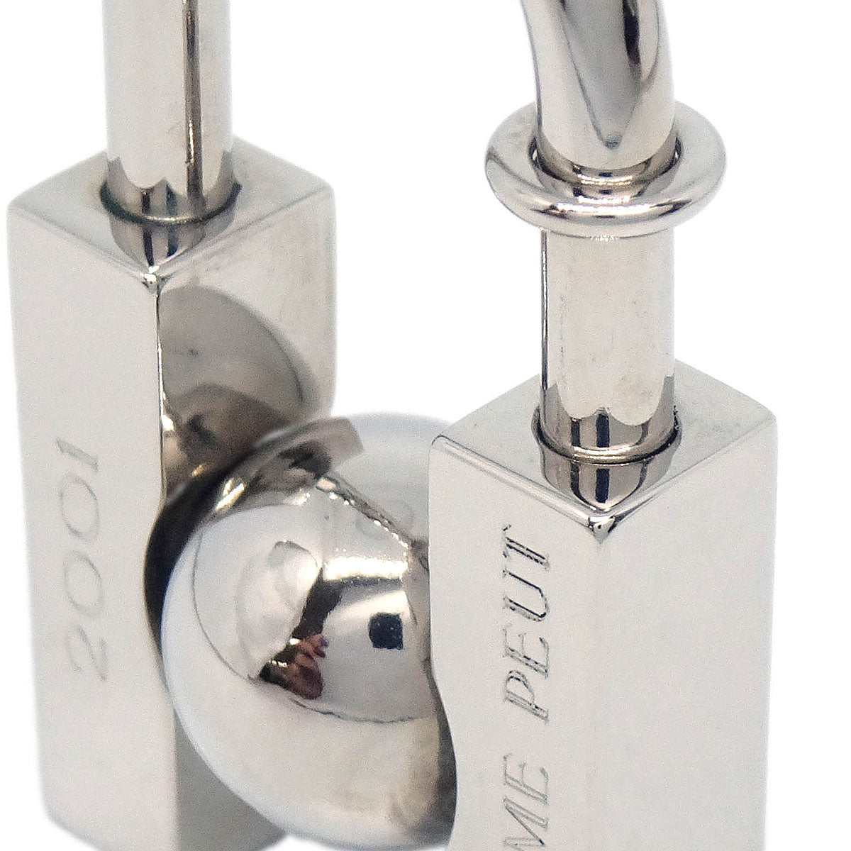 Hermes 2001 Earth Cadena Padlock Silver Small Good