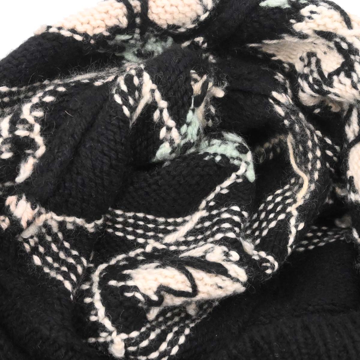 Chanel 1995 Sweater Knit Top Black #38