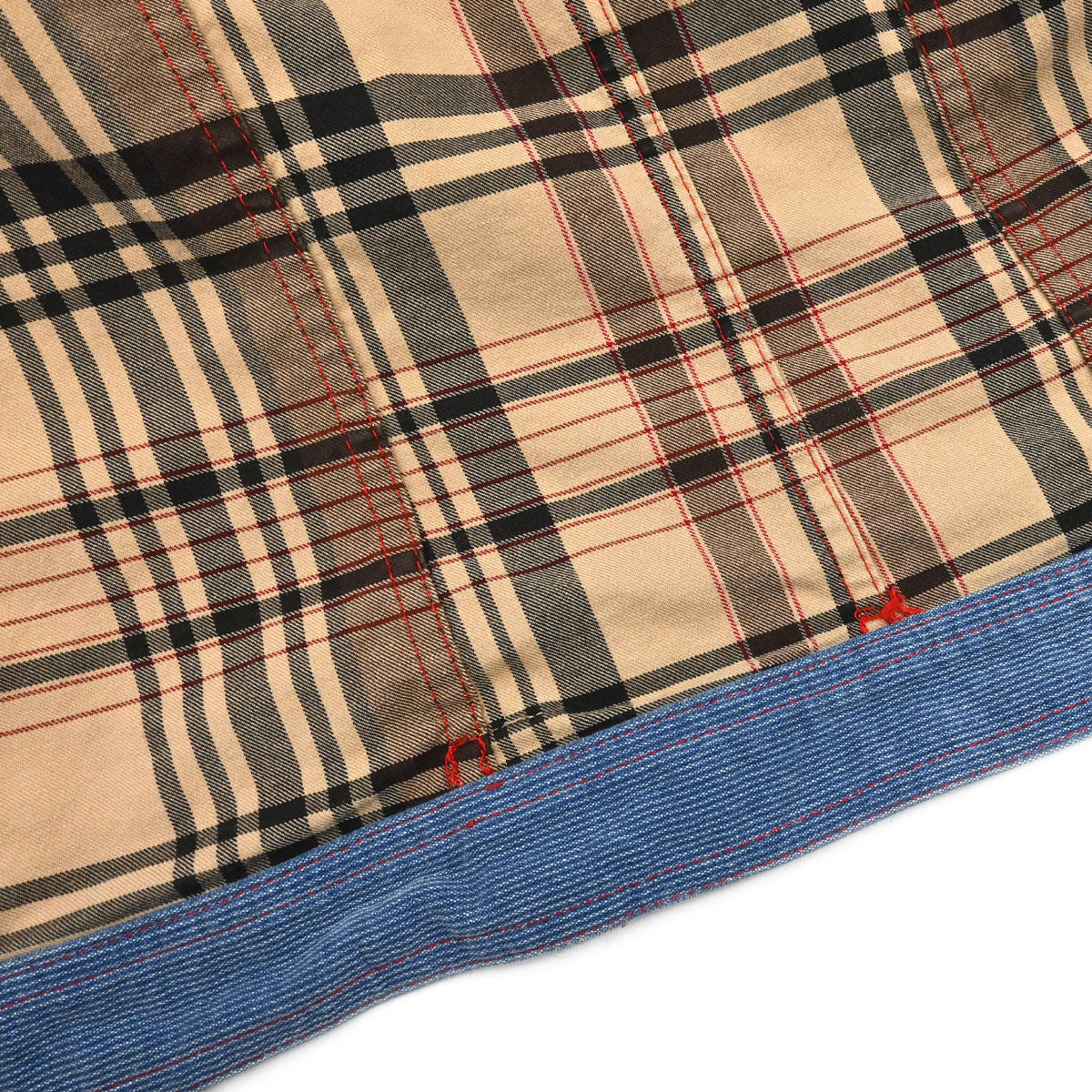 Christian Dior 2004 Jacket Check Denim Beige #40