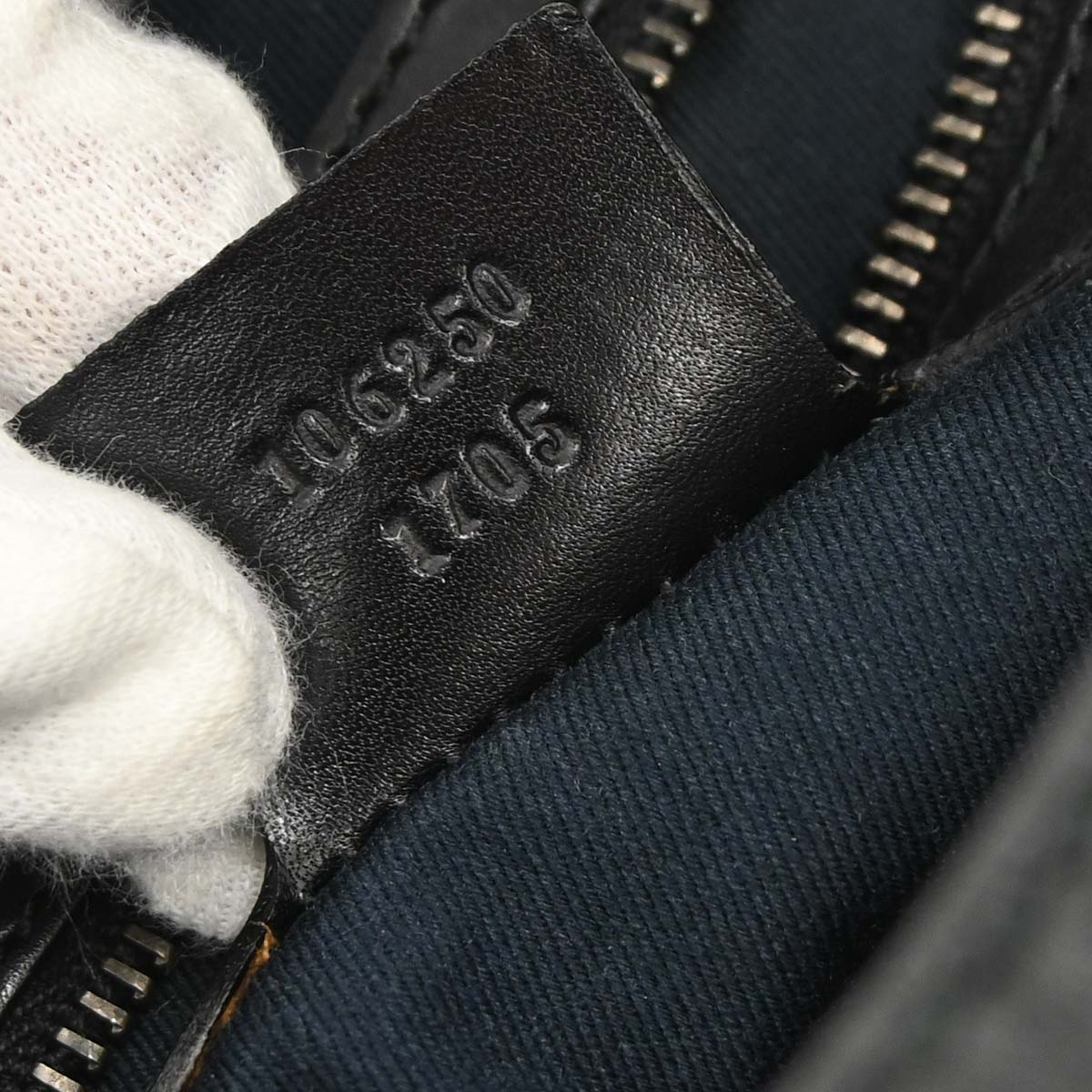 Gucci Black Canvas GG Handbag