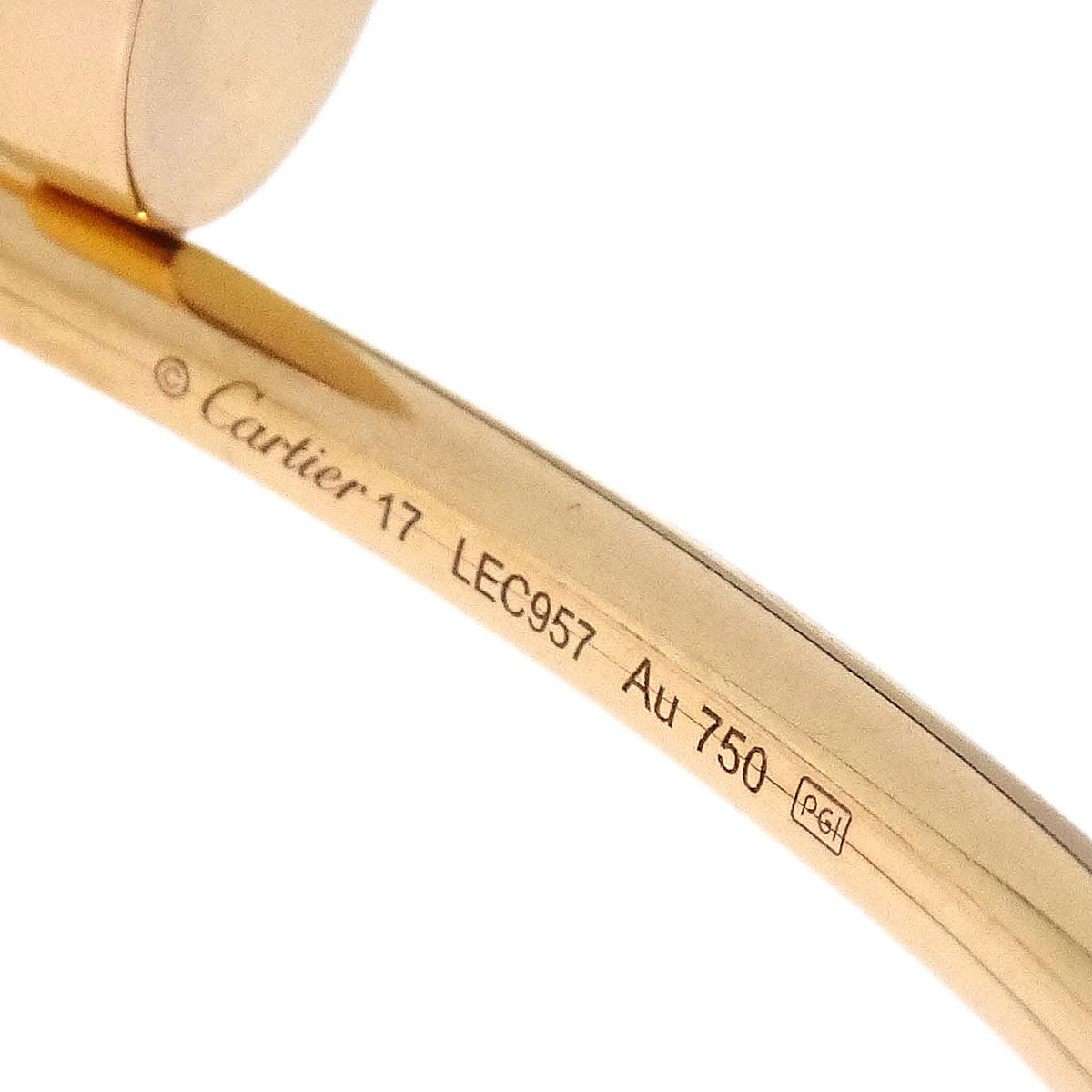 Cartier Juste Un Clou Bracelet #17 LEC957 Au750 Jewelry