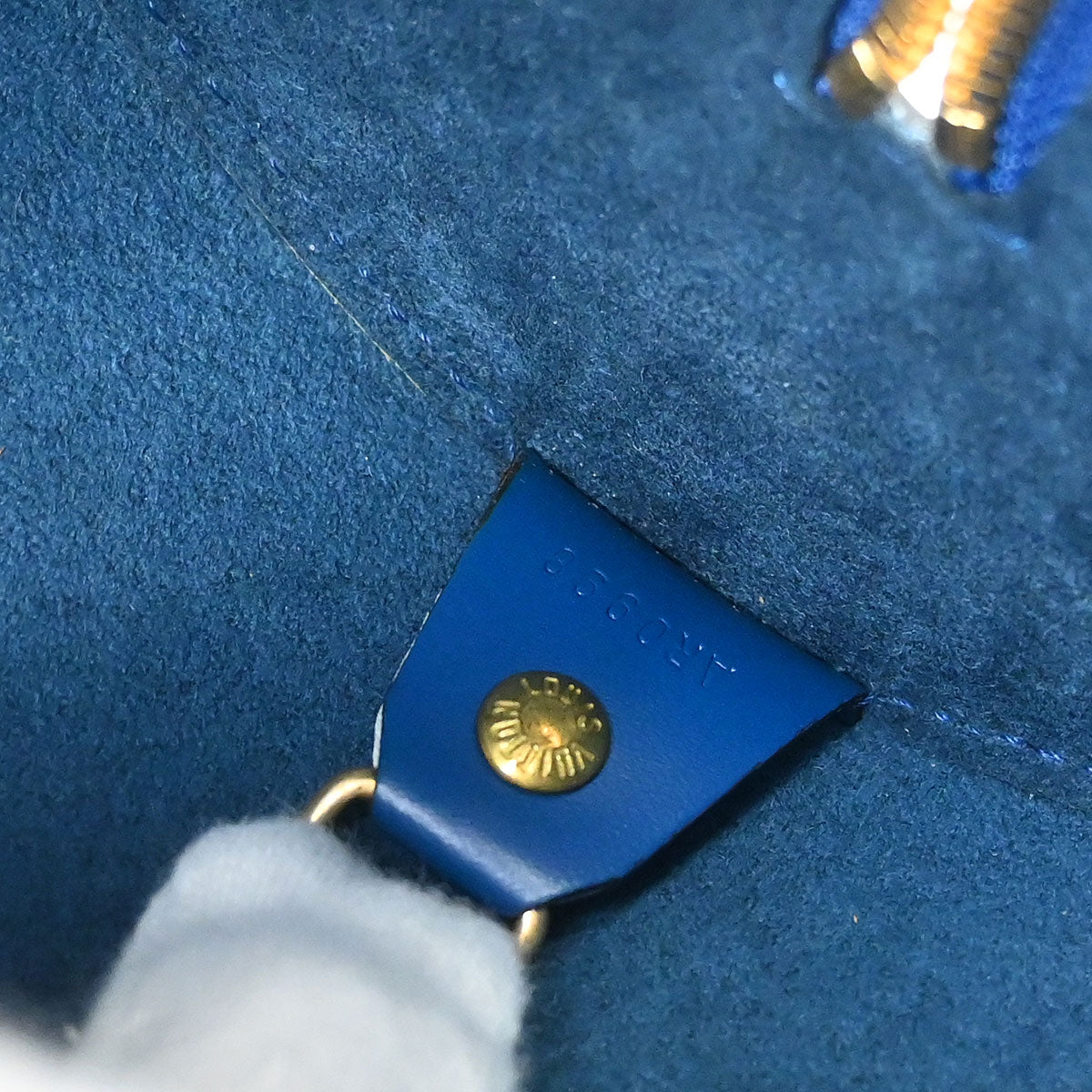 Louis Vuitton Blue Epi Soufflot Handbag M52225