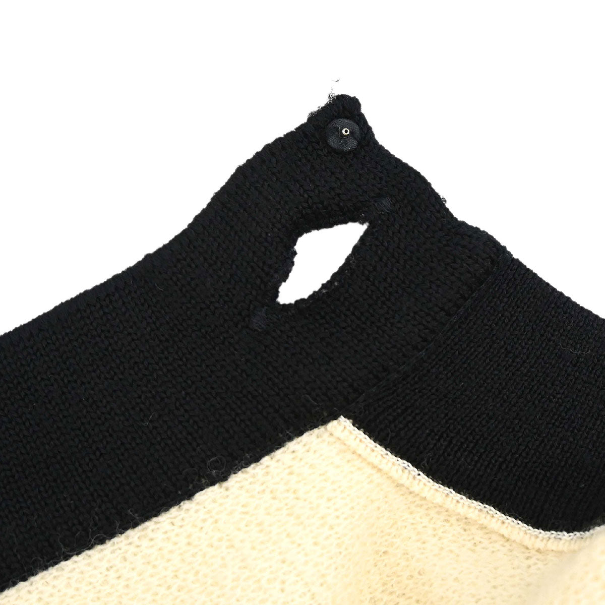 Yves Saint Laurent Setup Suit Knit Jacket Skirt Ivory #M #9