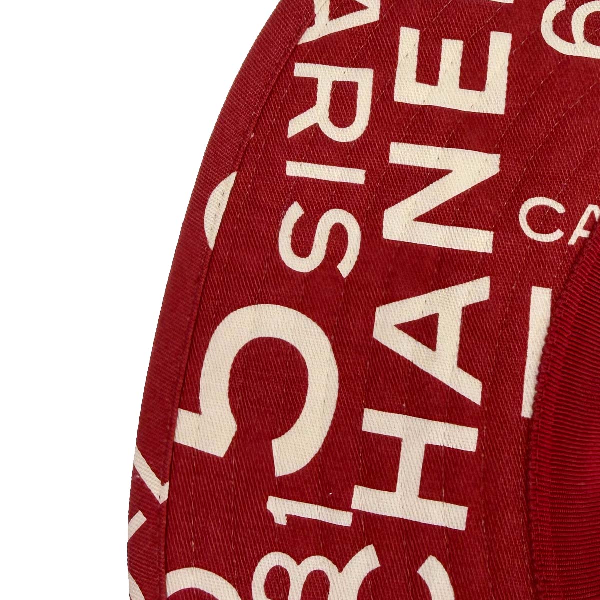 Chanel By Sea Hat Red #58 Small Good