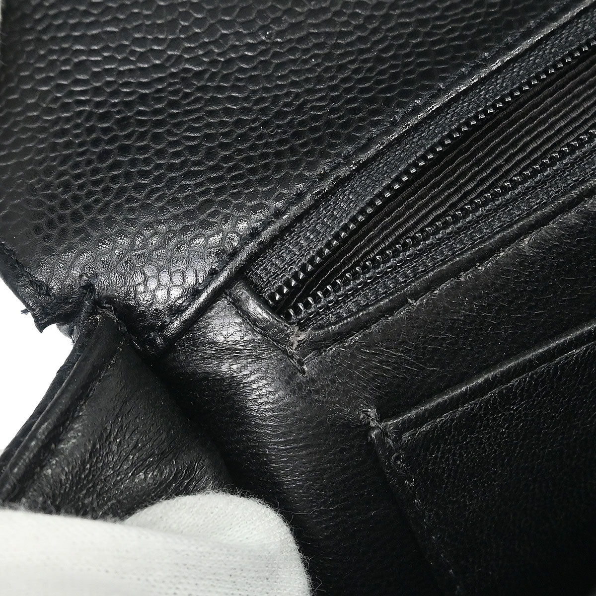 Chanel 2000-2002 Black Caviar Skin Kelly Handbag
