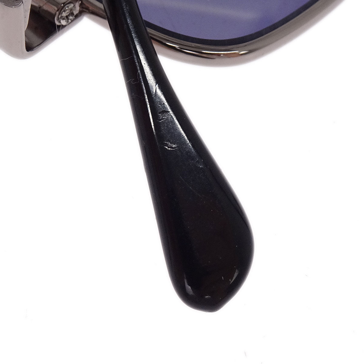 Chanel Sunglasses Eyewear Blue Black Small Good