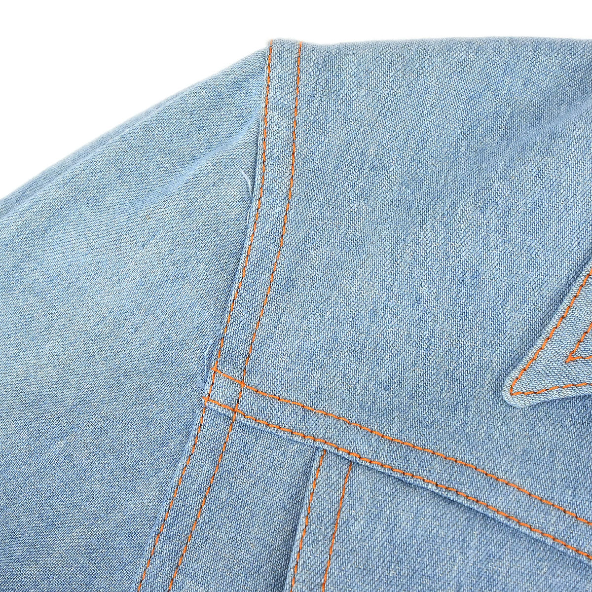 Christian Dior 2002 Embroidery Denim Jacket Light Blue #38