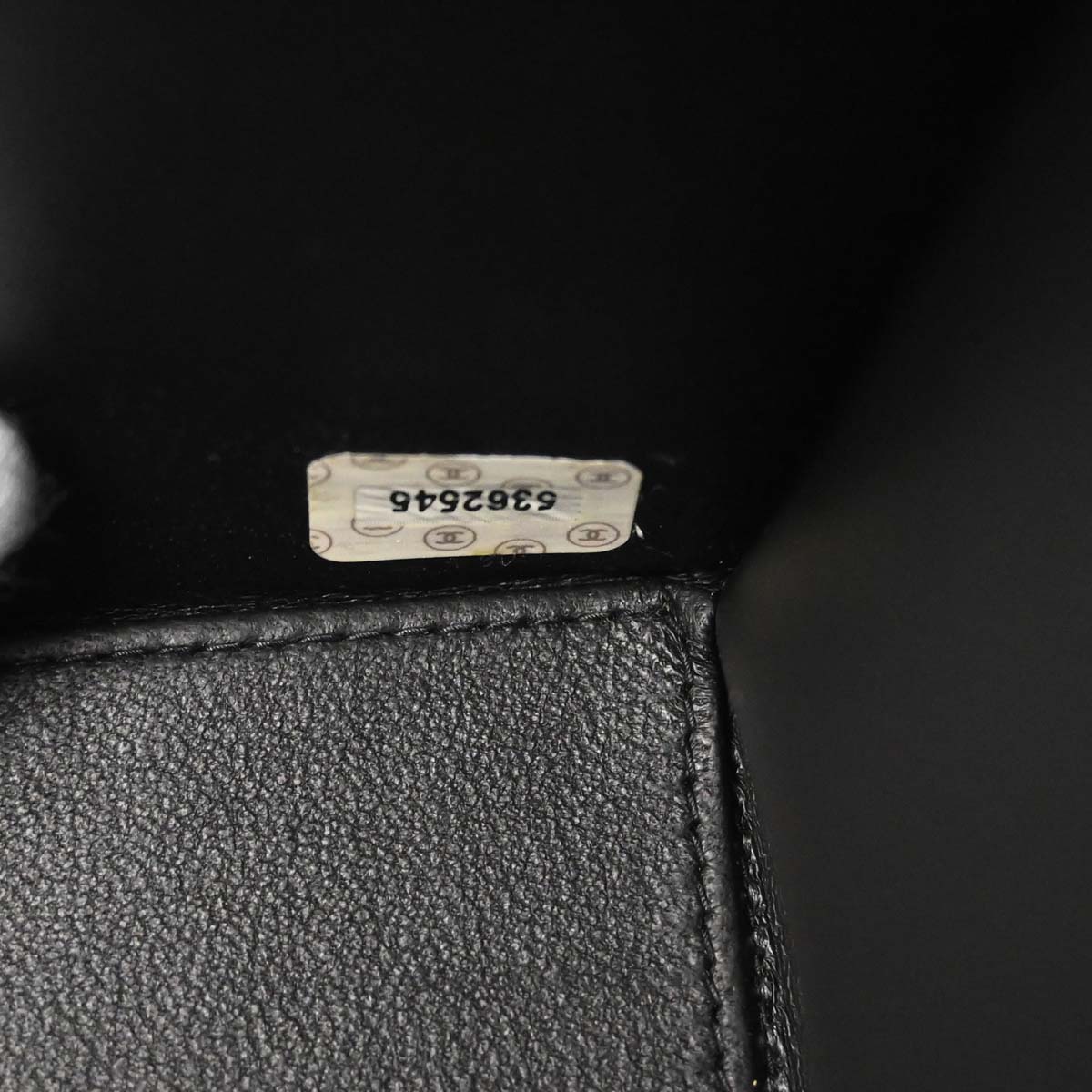 Chanel Black Caviar Skin Top Handle Handbag