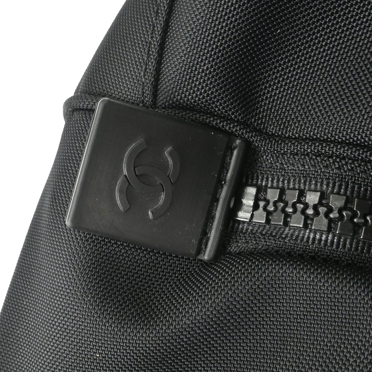 Chanel 2002-2003 Black Nylon Sport Line Duffle Handbag