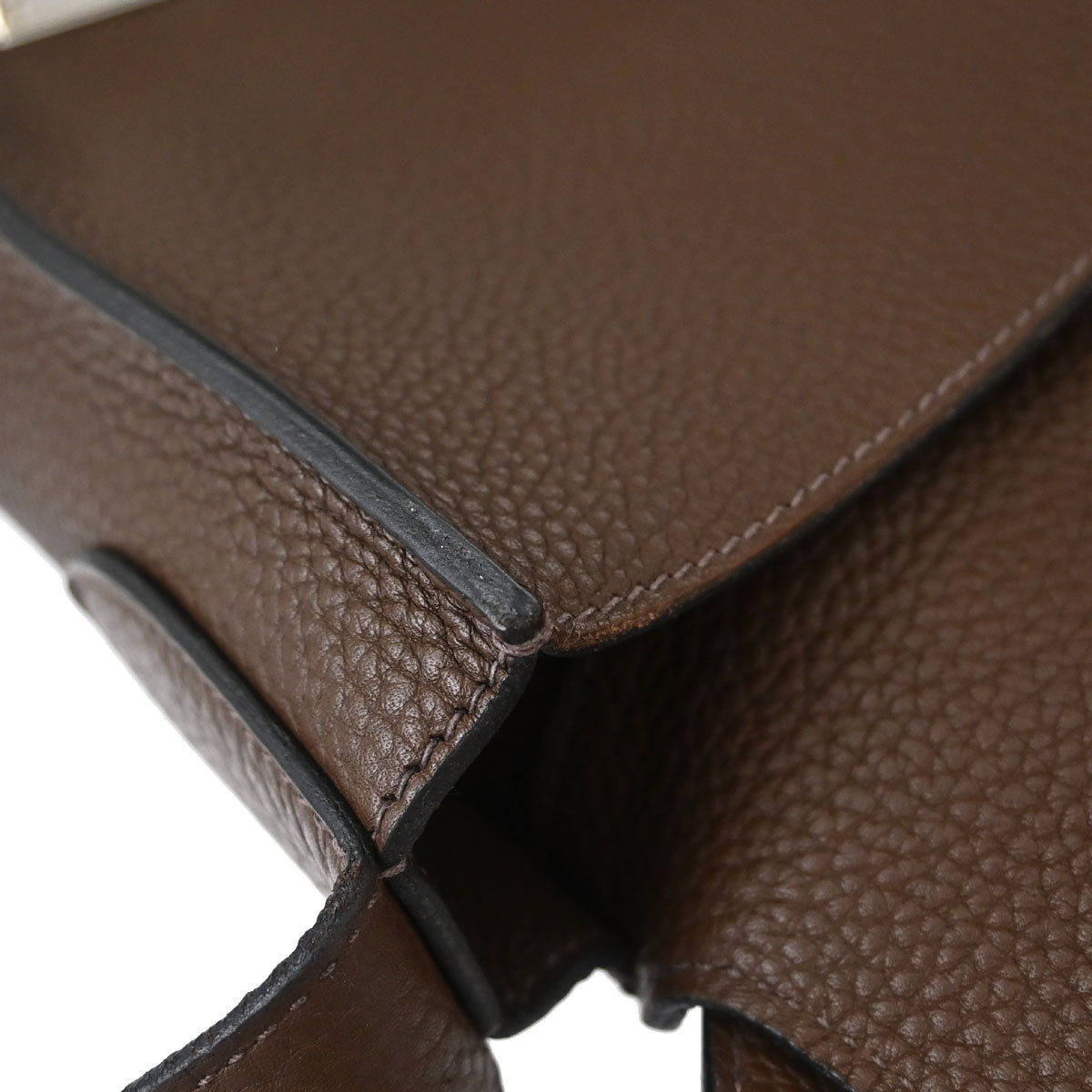 Hermes Terre Taurillon Clemence Steve Caporal 27 Shoulder Bag