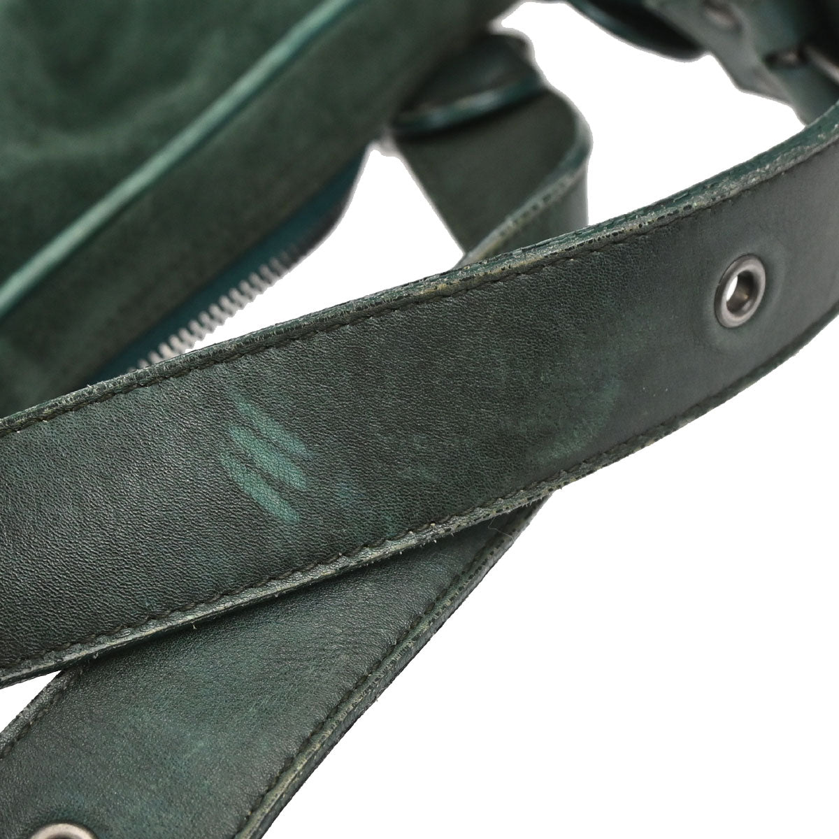 Christian Dior Green Suede Gaucho Handbag