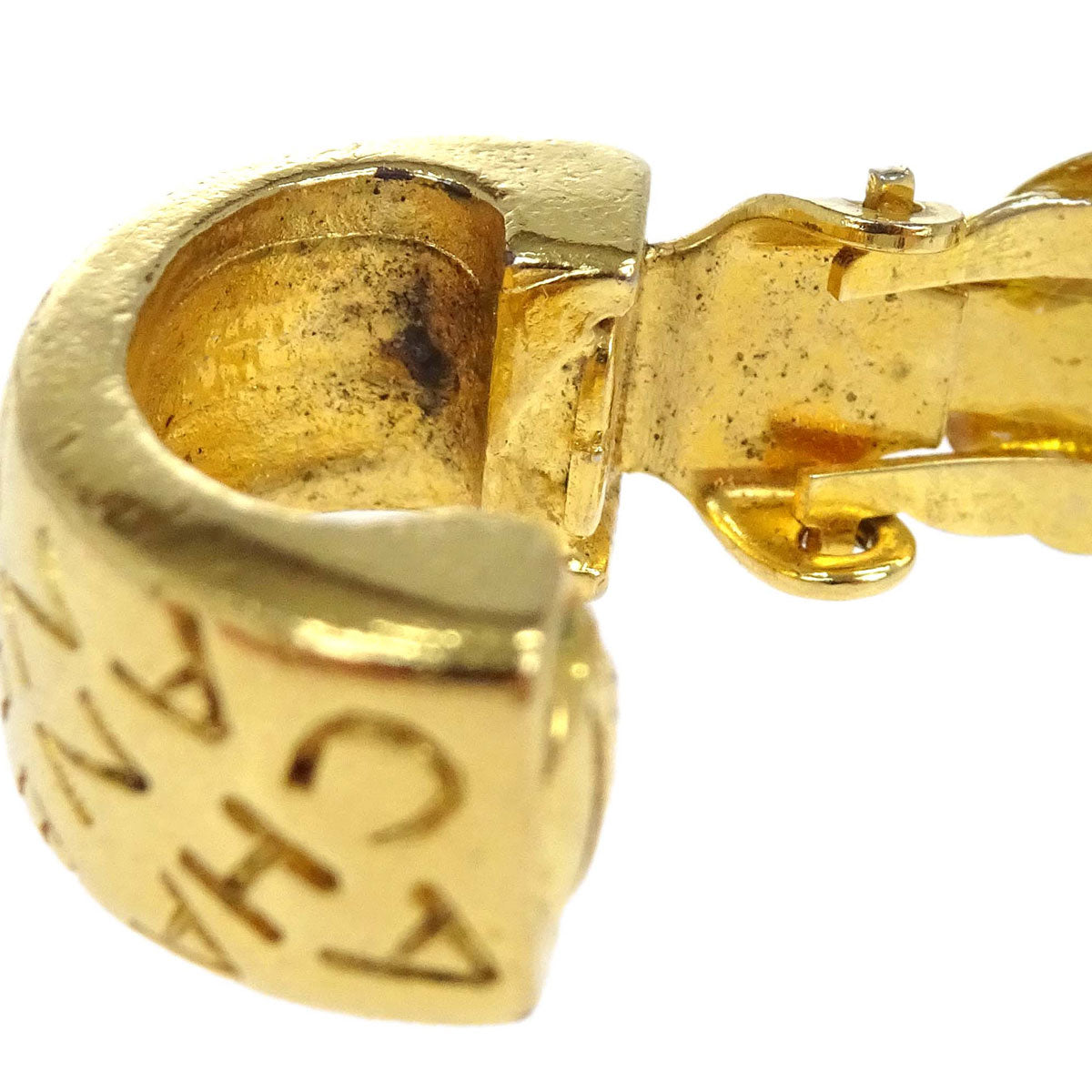 Chanel Hoop Clip-On Earrings Gold