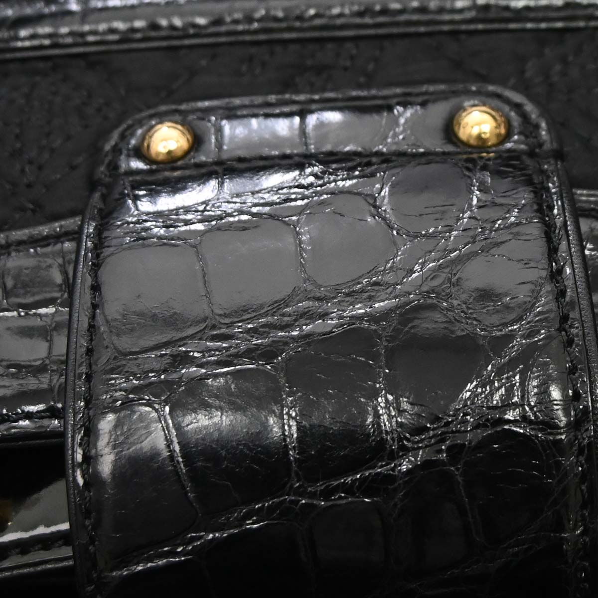 Louis Vuitton * 2006 Black Alligator Linda Limited Handbag