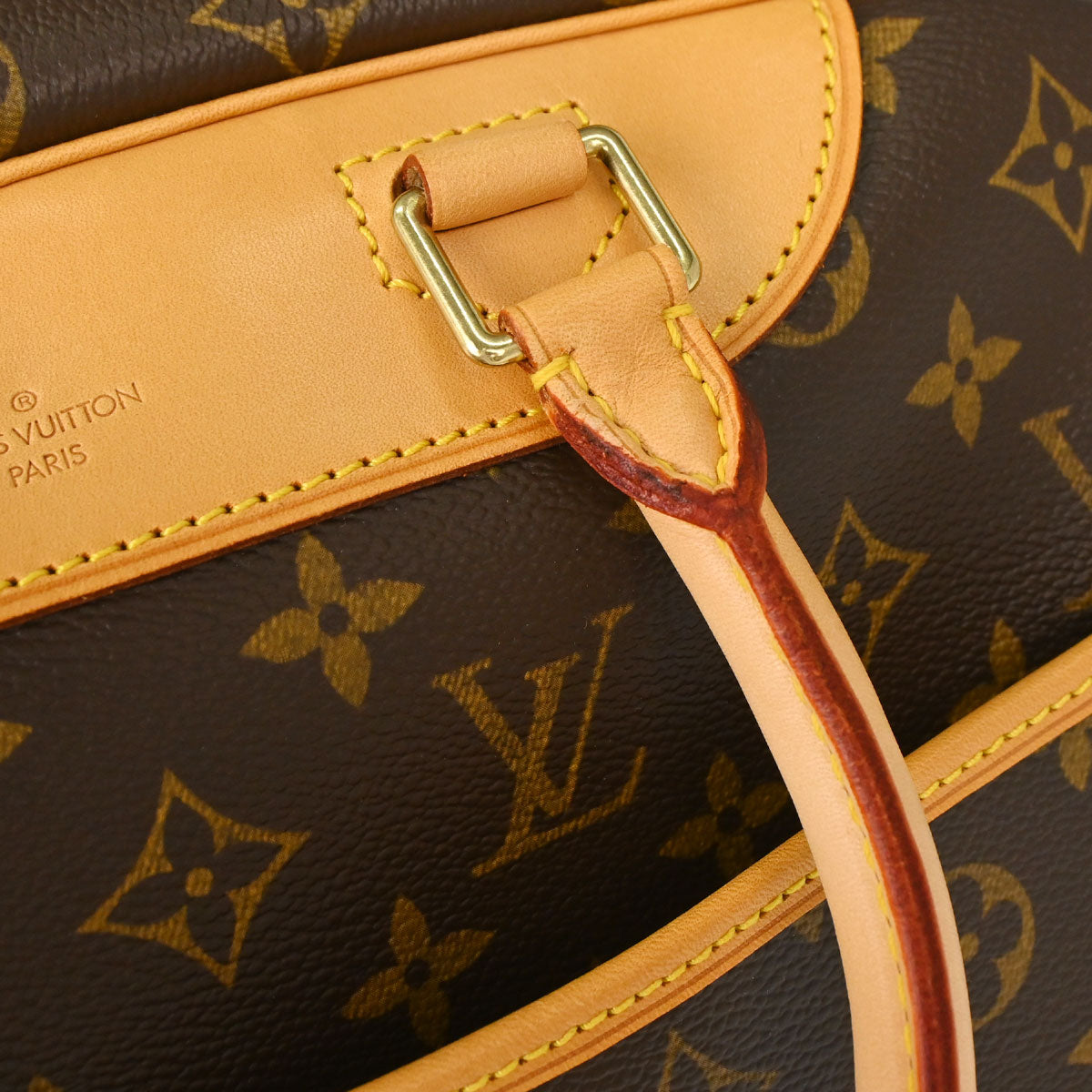 Louis Vuitton 2005 Monogram Deauville Bowling Vanity Handbag M47270