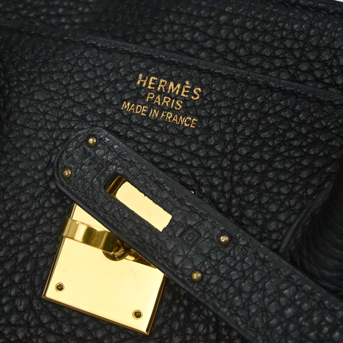 Hermes Black Togo Birkin 35 Handbag