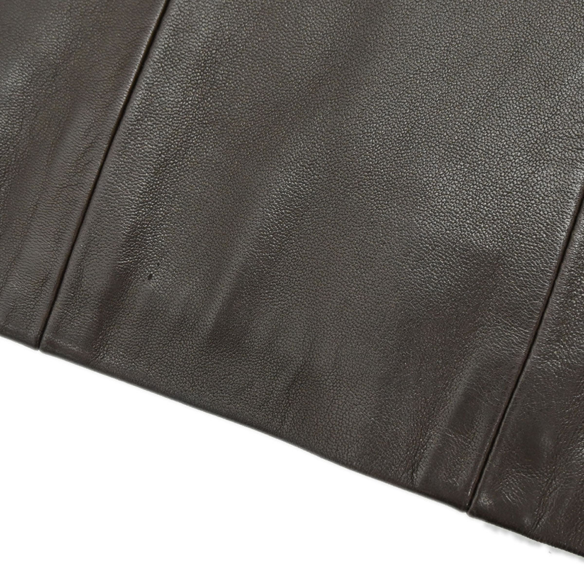 Chanel 1993 Single Breasted Leather Jacket Brown #40