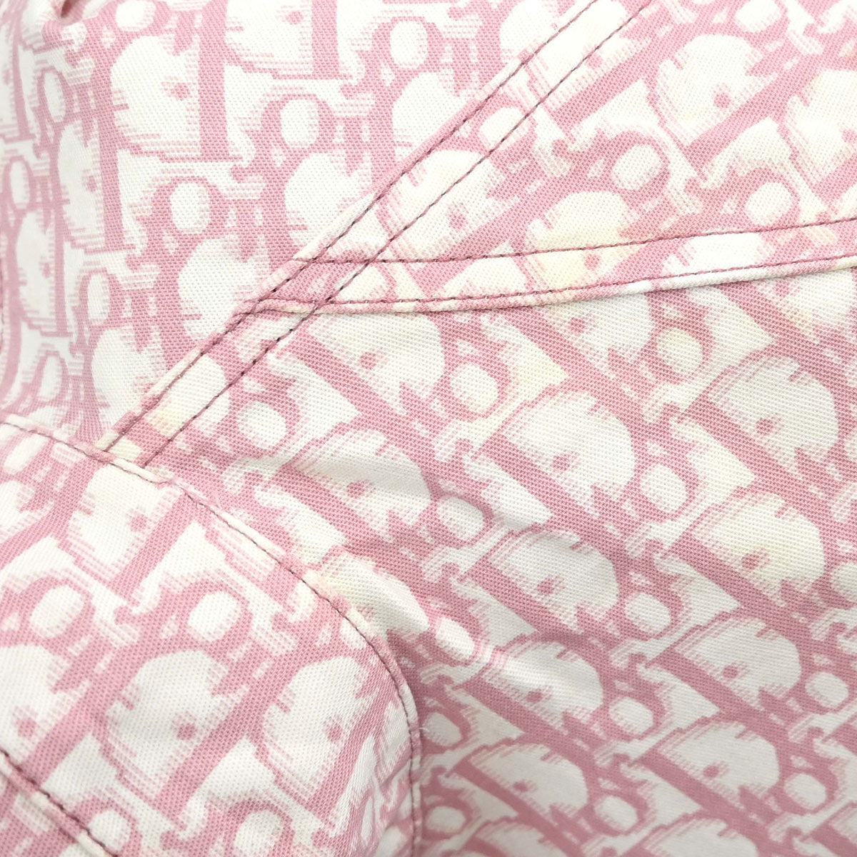 Christian Dior 2004 Trotter Denim Jacket Pink #38