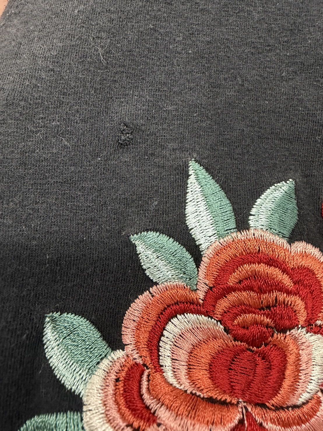 Christian Dior 2002 Sleeveless Tank Top Embroidery Black #38