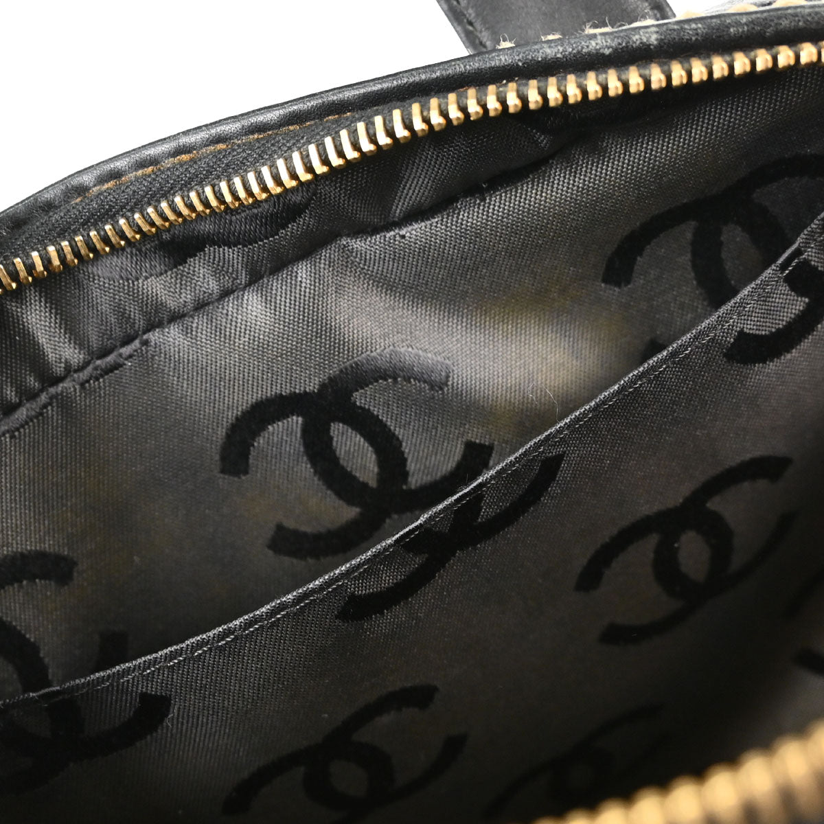 Chanel 2003-2004 Black Calfskin Wild Stitch Handbag