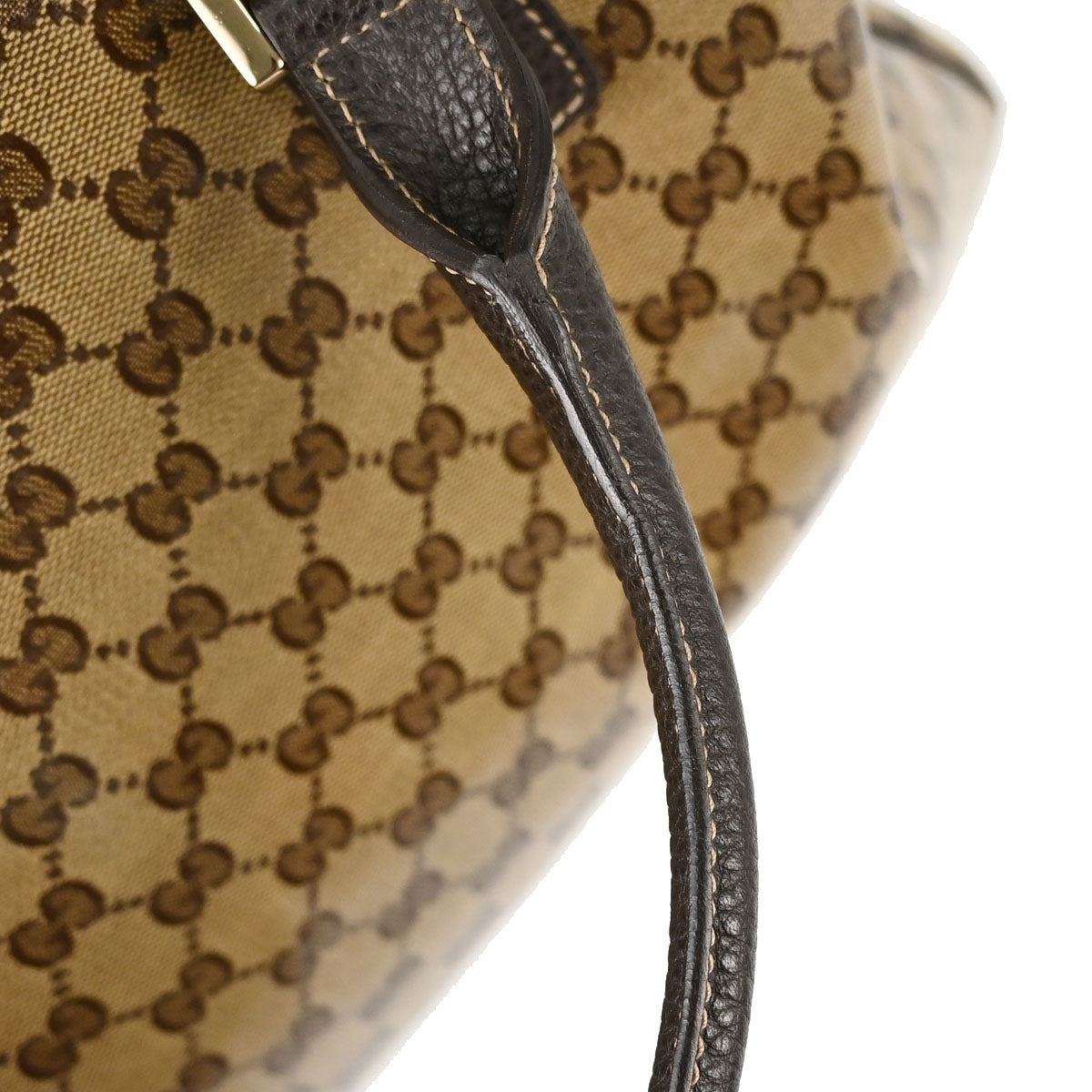 Gucci Beige PVC GG Travel 2way Shoulder Handbag