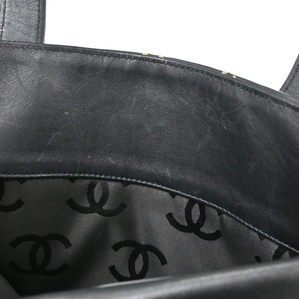 Chanel 2004-2005 Black Calfskin Wild Stitch Handbag