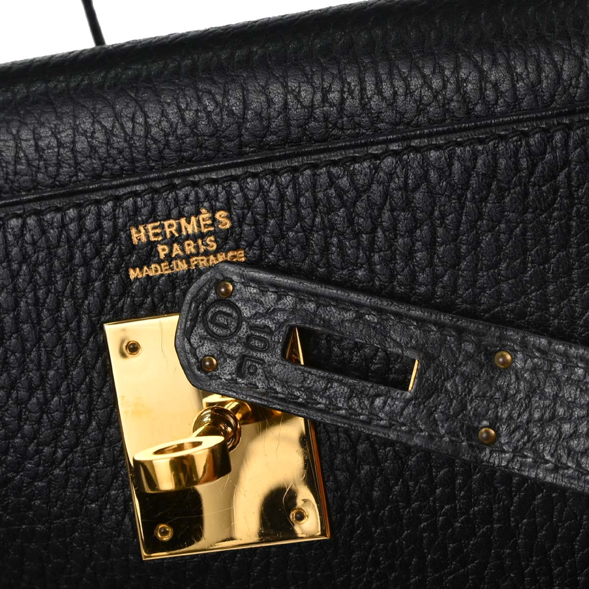 Hermes Black Ardennes Kelly 32 Retourne 2way Shoulder Handbag