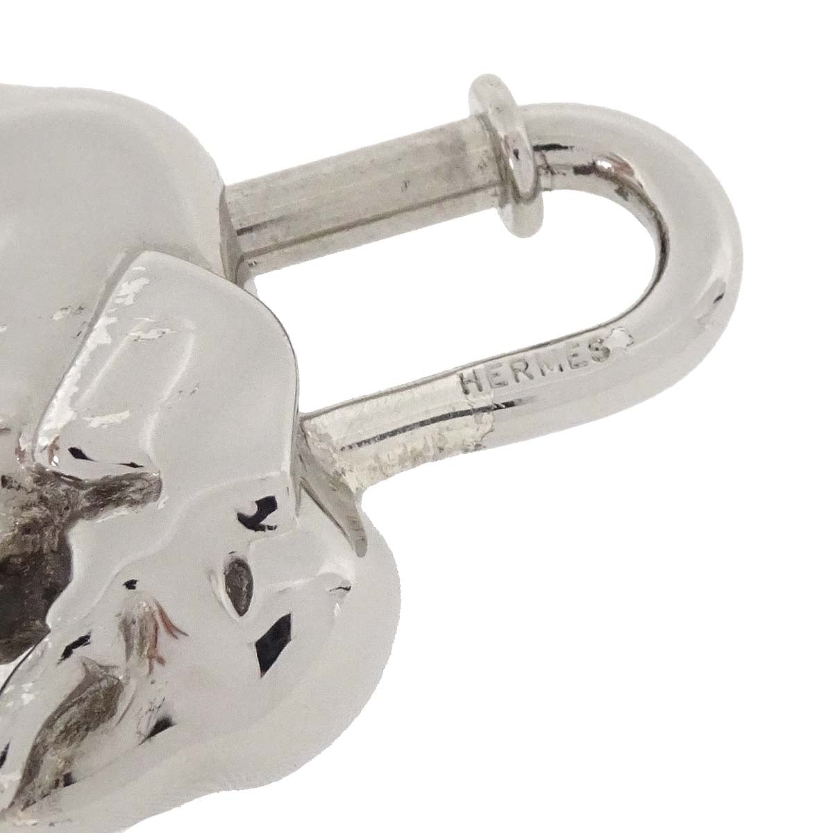 Hermes 1988 Elephant Cadena Silver Small Good