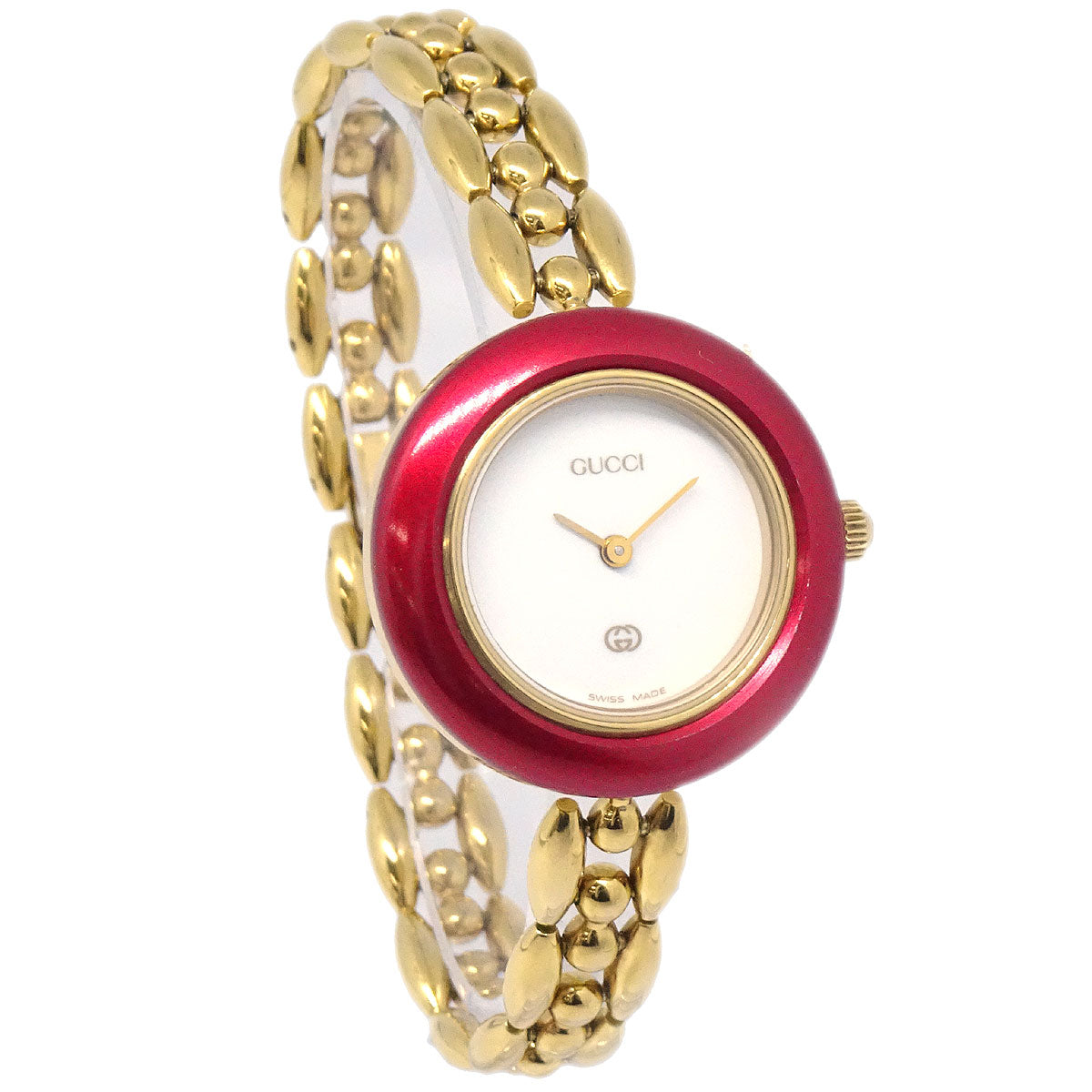 Gucci 11/12 Change Bezel Chameleon Quartz Watch SS