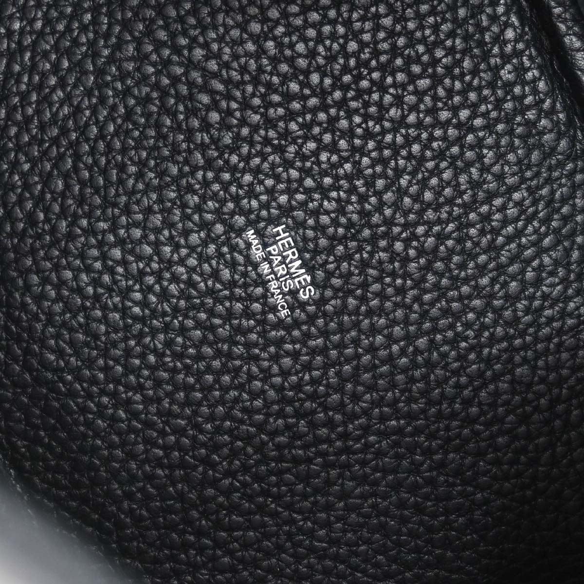 Hermes Black Taurillon Clemence Picotin 18 PM Handbag
