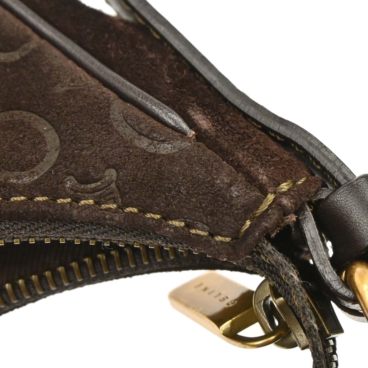Celine Brown Suede C Macadam Handbag
