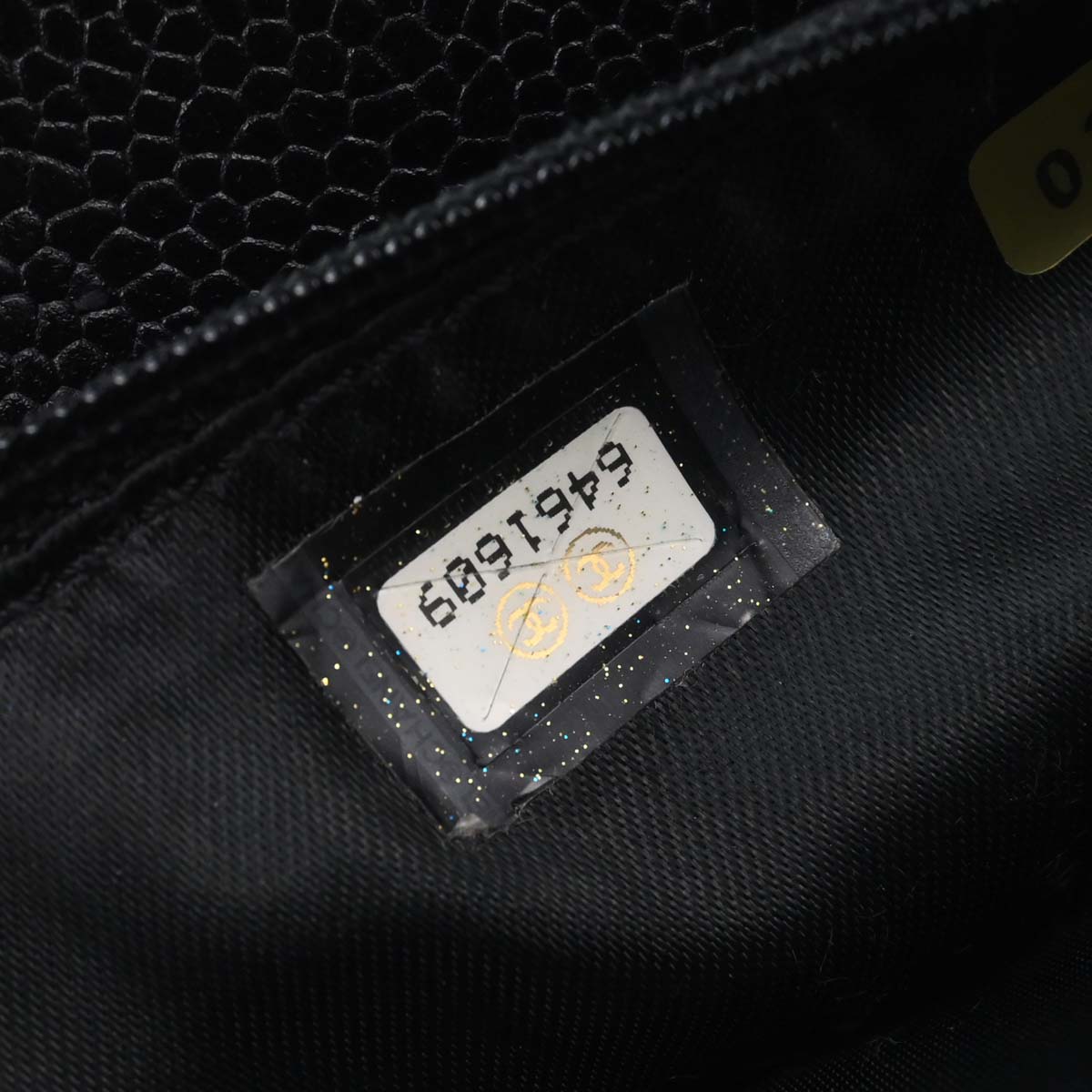 Chanel Black Caviar Skin Tote Handbag