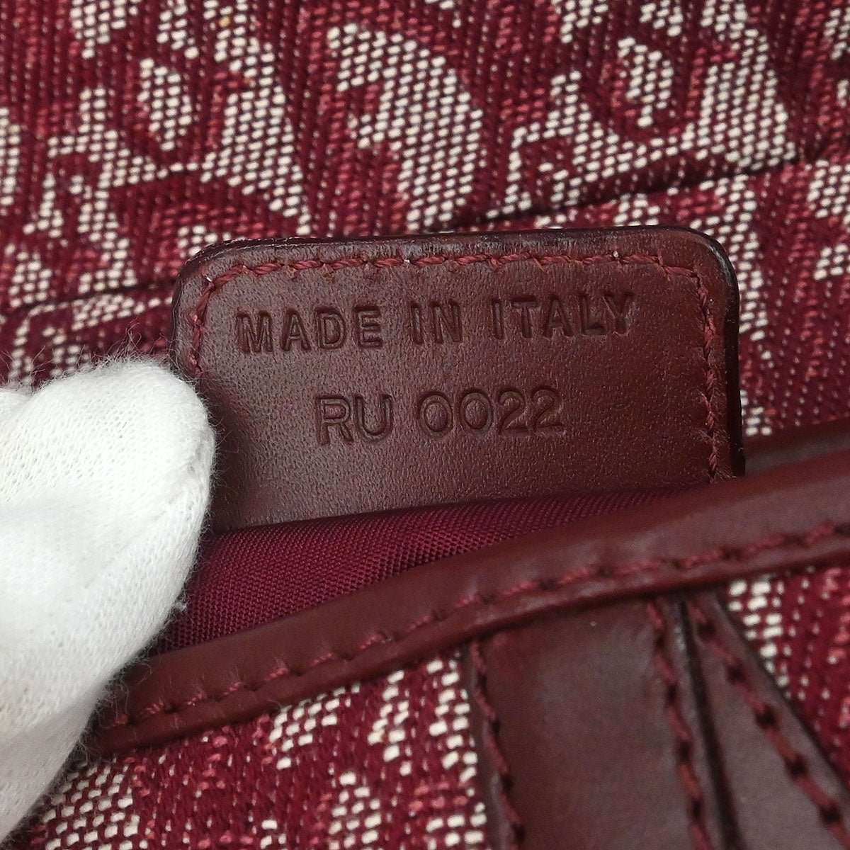 Christian Dior Bordeaux Trotter Saddle Handbag