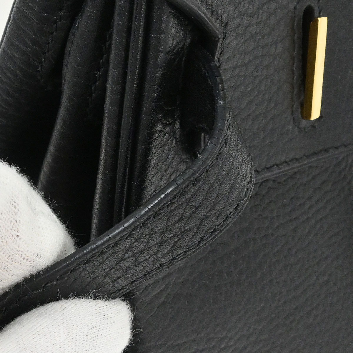Hermes Black Ardennes Birkin 30 Handbag