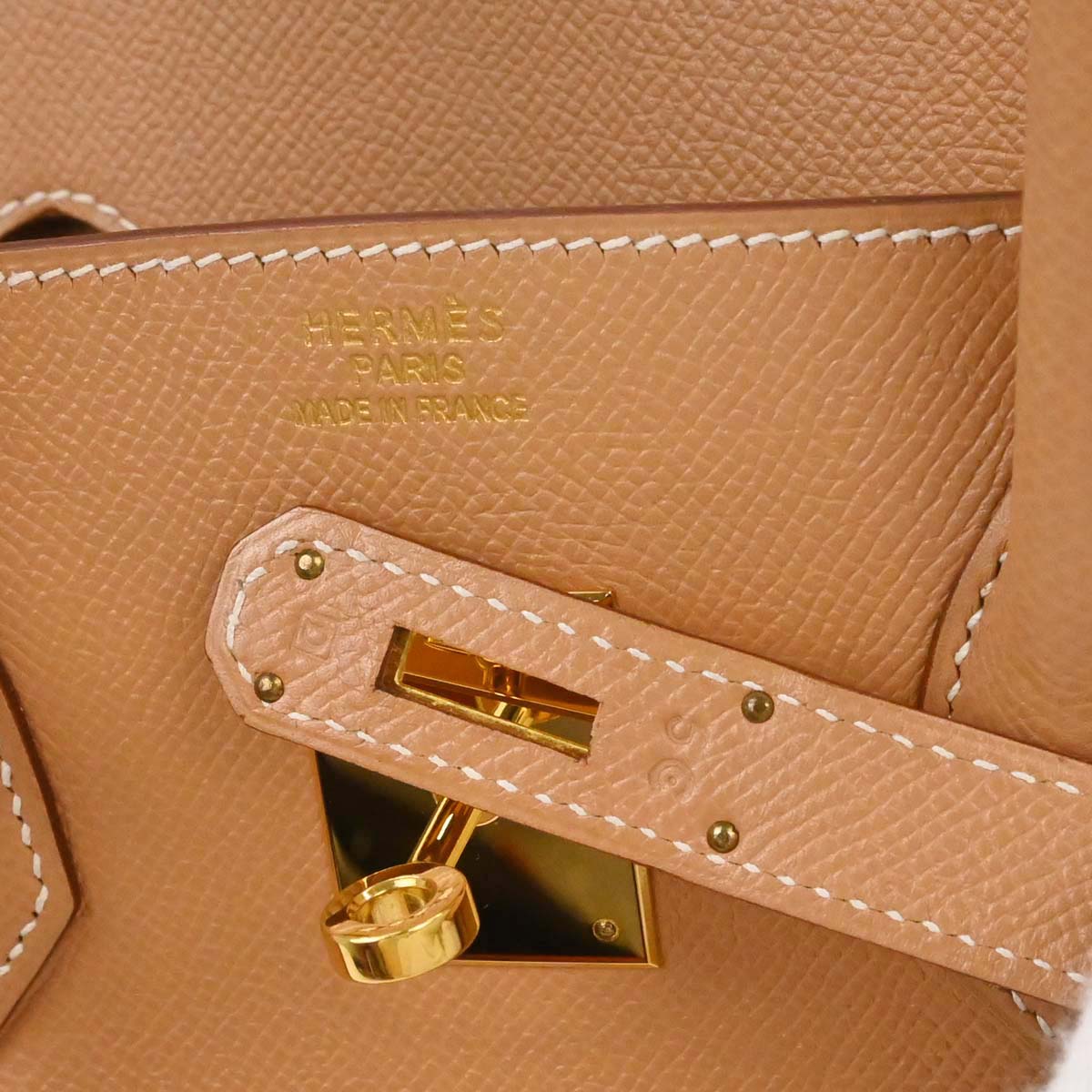 Hermes Natural Courchevel Birkin 35 Handbag