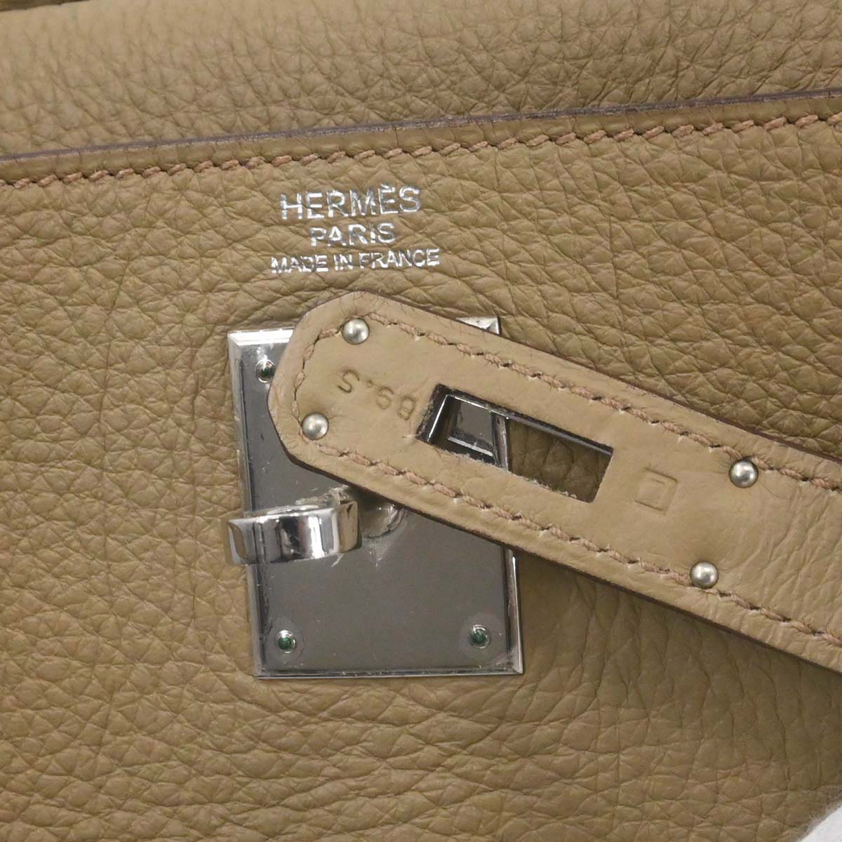 Hermes Trench Taurillon Clemence Kelly 32 Retourne 2way Shoulder Handbag