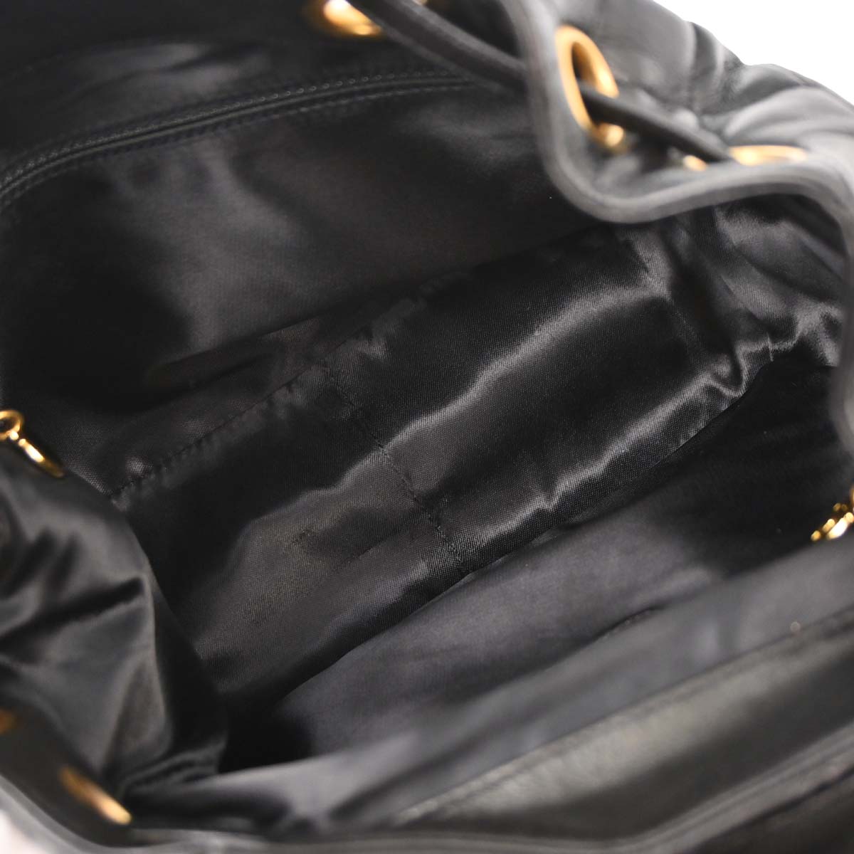 Chanel Black Lambskin Backpack