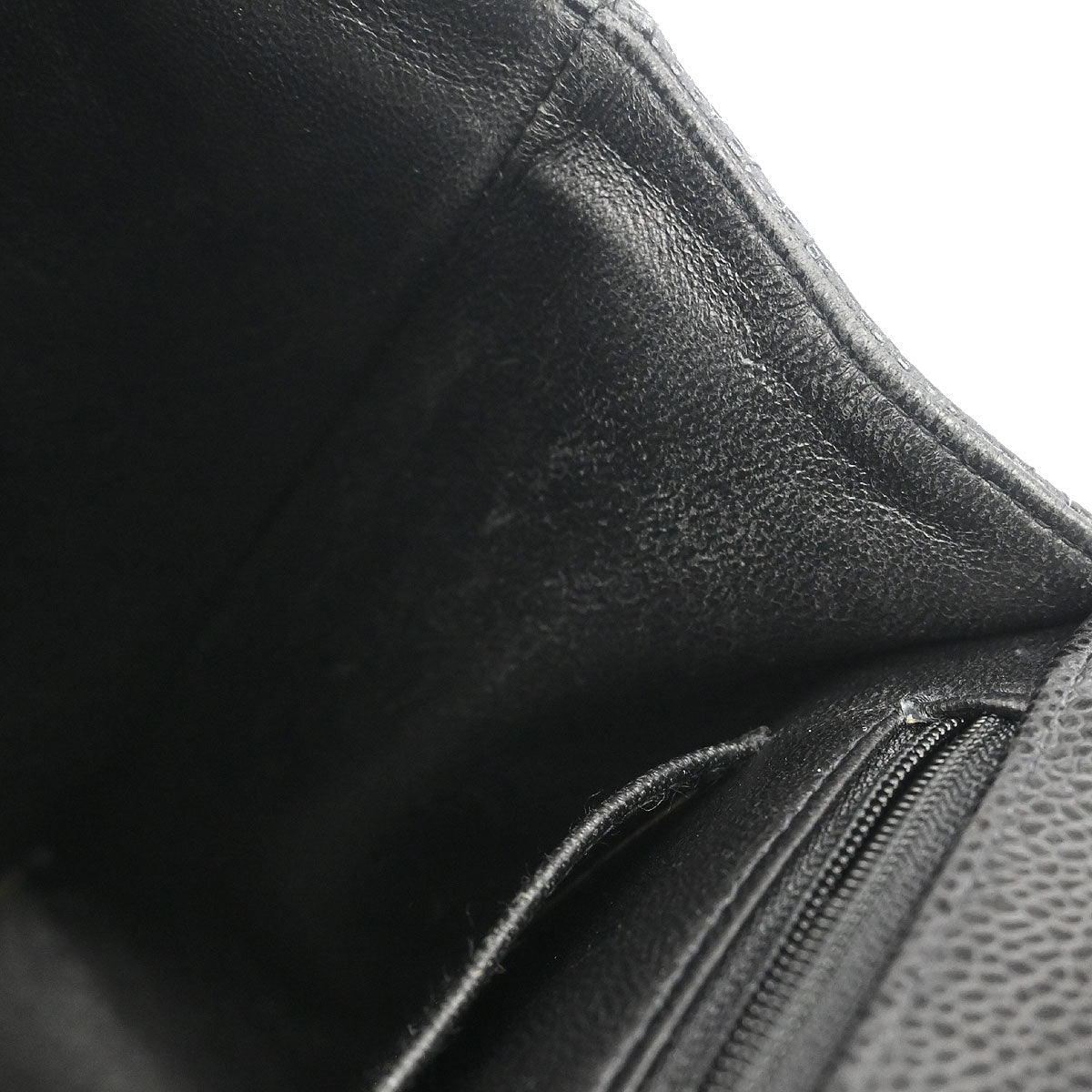 Chanel Black Caviar Skin Jumbo Classic Flap Shoulder Bag