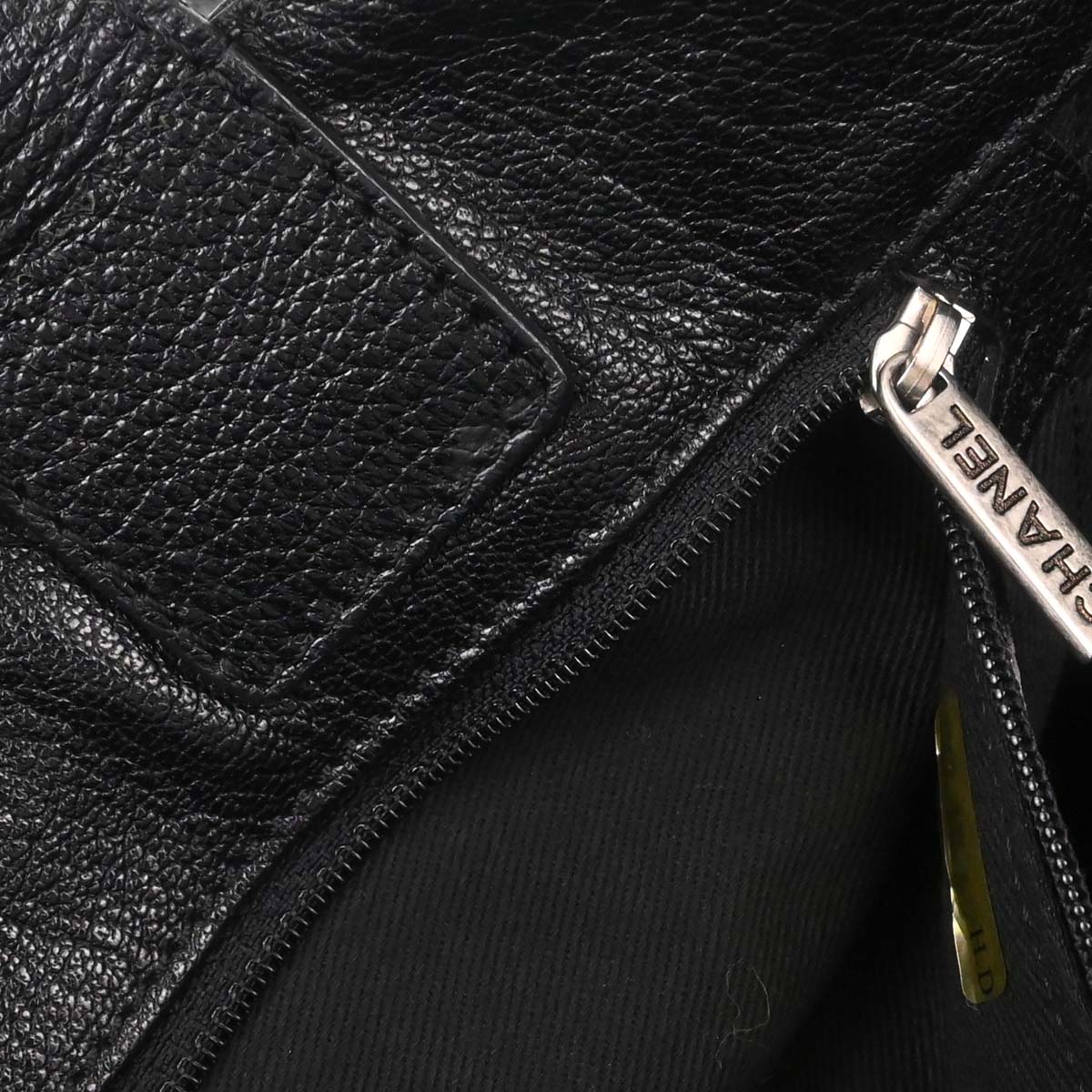 Chanel Black Perforated Calfskin Mesh Tote Handbag