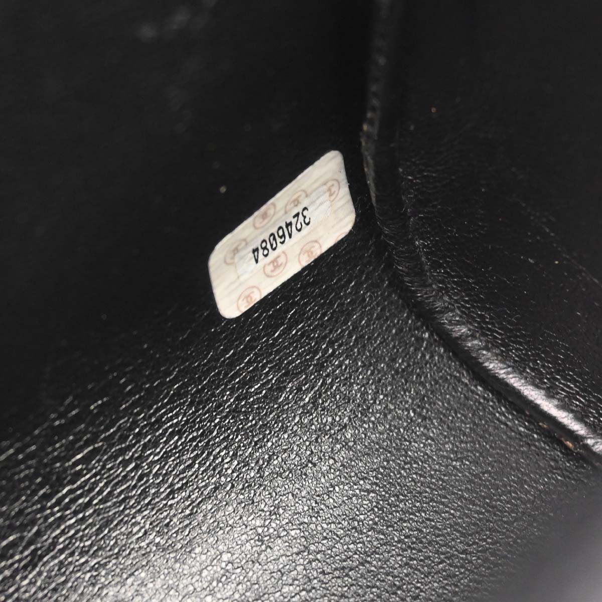 Chanel 1994-1996 Black Caviar Skin Shoulder Bag